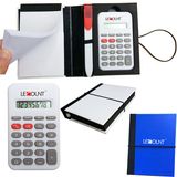 Notebook Calculator with Ballpen with Big Room for Logo (LC800)