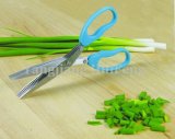 High Quality Color Stainless Steel 5 Blade Kitchen Scissors