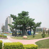 Large Outdoor Artificial Ficus Bonsai Tree Decor Banyan Plant
