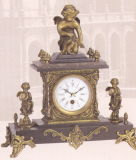 Bronze Decor Clock Marble Base (SP105)
