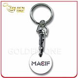 Wholesale Custom Nickel Plated Trolley Coin Key Chain