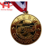 Gold Silver Bronze Sports Award Medallion Custom Metal Medals