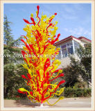 Multicolour Blow Glass Sculpture for Outside Decoration