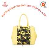 Latest Design Mustard Camouflage Nylon Front Tote Bag