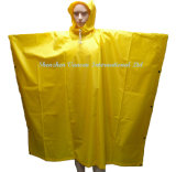 Light Yellow Rain Poncho/ Rainwear with Hood