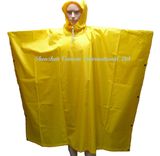 Light Yellow Rain Poncho/ Rainwear with Hood