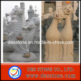 Natural Stone Carving with Animal Stone Sculpture (DES-SH019)
