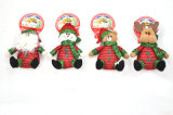 Christmas Stuffed Toys--Santa Claus & Deer & Snowman & Bear (sit)