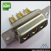 D-SUB 3W3 Connector R/a Female High Power Connector Machine Pin Solder Type