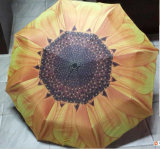Sunflower Fulprinting 3 Folding Umbrellla/Anti-UV/Fashion Umbrella