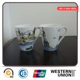 Porcelain Mug in V-Shape with Printing