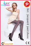 80d Velvet Red DOT Jacquard Stockings Pantyhose Tights Spring & Autumn