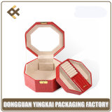 Customized Red Special Paper Buff Velvet Plastic Cosmetic Box