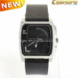 Squared Men Genuine Leather Watch (SA1133-1)