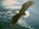 Handmade Animal Eagle Painting