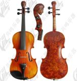 Hand Carved Bird Eye Violin with Ebnoy Accessories for Master