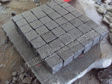 Dark Grey G654 Granite Cube Paving Stone