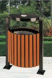 Wood Metal Trash Can (TY-41507)