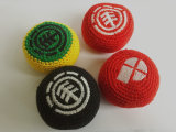 Woolen Yarn Thread Knitted Kick Ball Custom Footbag with Logo