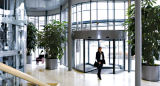 Automatic Revolving Door, Three Wing, Lenze Motor, Siemens Frequency Invertor, Aluminum Frame Stainless Steel Cladding