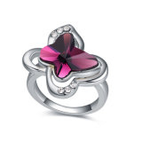 New Style Elegant Flower Ring Middle Finger Ring