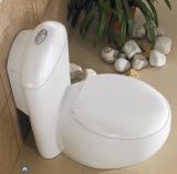 European Sanitary Round Ceramic Wash Closet with Suit Basin and Bidet (CQ12050A)