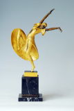 Bronze Dancing Lady Sculpture (TPE-188J)
