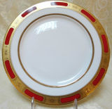 Red Stripe&Gold Decoration of Dinnerware/Kitchenware/Tableware Set Gold Stripe&Clear Style of Dinnerware/Dishes/Porcelain Set K7011-E6