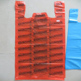 Plastic T-Shirt Vest Printing Shopping Bag (#KT03020)