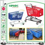 Plastic Shopping Trolley Cart for American Supermarket