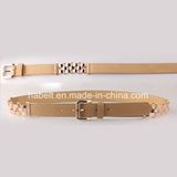 2016 Fashion Woman Gold Buckle Genuine Leather Waist Belt