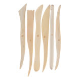 Clay Tool Set, Wooden, 6-Piece