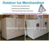 Upright Outdoor Ice Merchandisers Cold Wall or Auto-Defrost