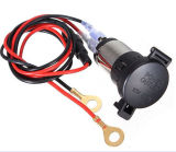 Waterproof Resistance Cigarette Lighter Socket for Motorcycle / Vehicle - Black (DC 12V)