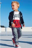 Boys' Denim Suspender Pant Three-Piece Suit Kd2328