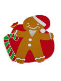 The Father Christmas Shape PVC Badge
