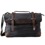 Cotton Canvas Laptop Computer Document Messenger Bag