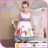 Children Frocks Designs, Wholesale Eco-Friendly Embroidered Cotton Children Clothes (6153)