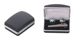 Custom Metal Cufflink Box Black Colour