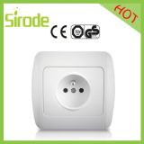 Classical White Universal 3pin Wall French Socket Outlet with Earthing and Children Protection