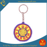 Round Shape Rubber Key Chain Promotion Gift
