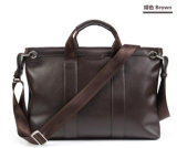 Men's Business Bag Genuine Leather Shoulde Strap Tote Style-Brown (B21828NC)