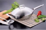 18/10 Stainless Steel Cookware Chinese Cooking Wok Frying Pan (QW-WO32-17)