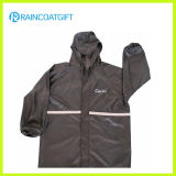 Waterproof Men's Rain Jacket with Reflective Tape