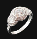 Fashion Ring, 925 Silver Ring Jewellery with CZ (R9061)