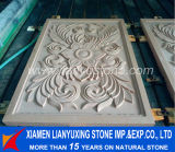 White Chinese Sandstone Carving Wall Panel