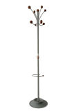 Classical Vertical Coat Stand with Wooden Hooks (RR-1300-P2)