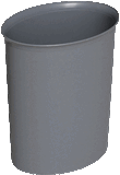 Small Oval-Sharped Fireproof Dustbin