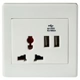 High Quality Dual Ports USB Wall Socket