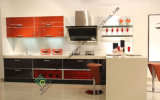 Modern Red Lacquer Kitchens